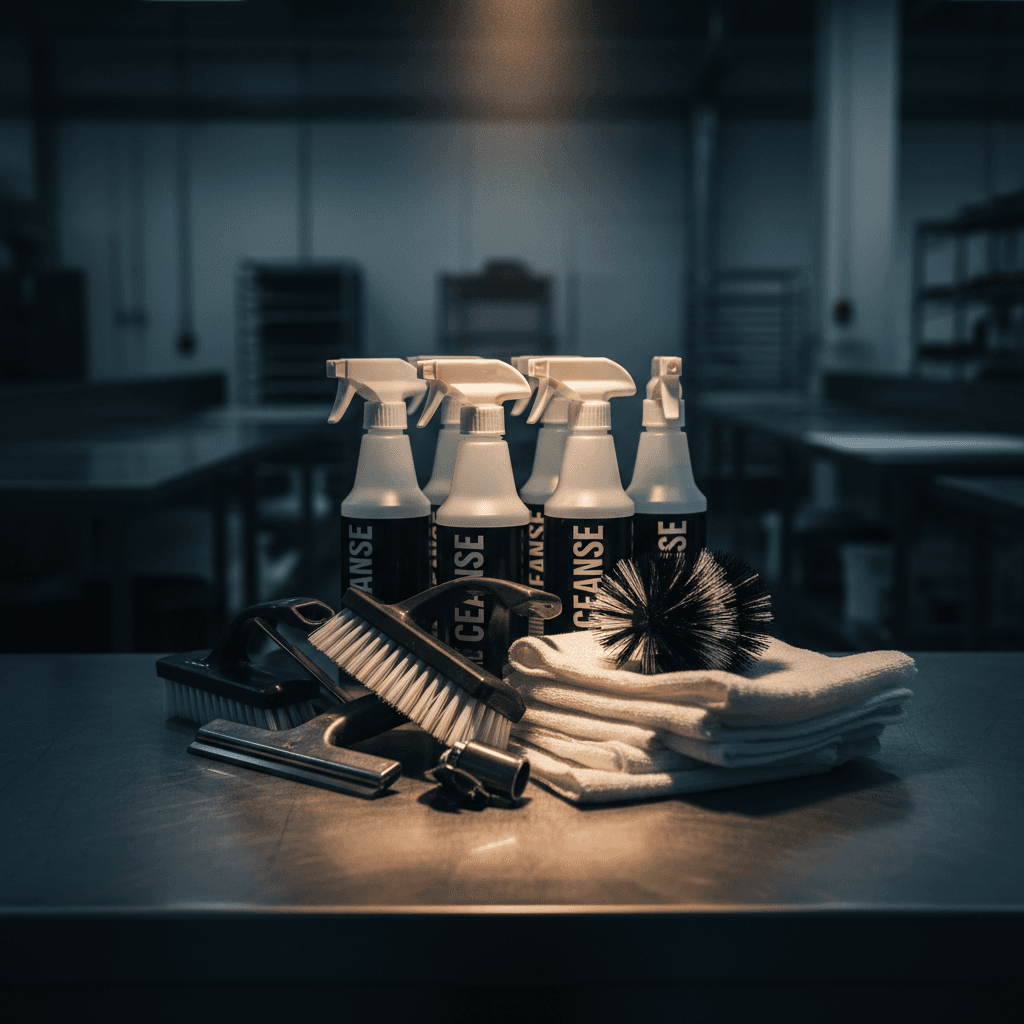 Commercial cleaning and sanitation supplies
